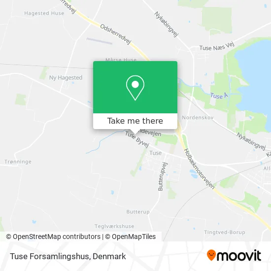 Tuse Forsamlingshus map