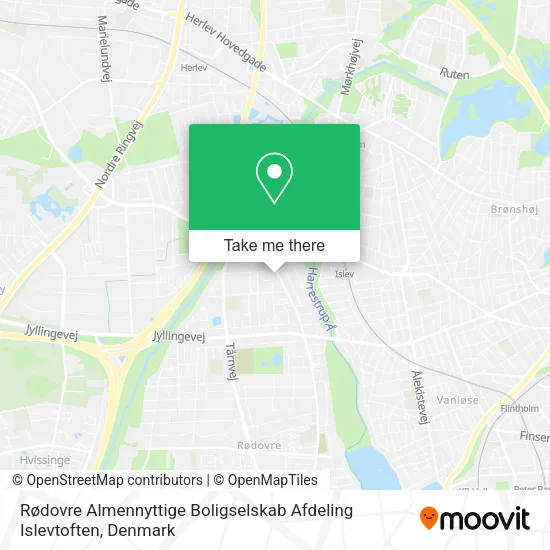 Rødovre Almennyttige Boligselskab Afdeling Islevtoften map