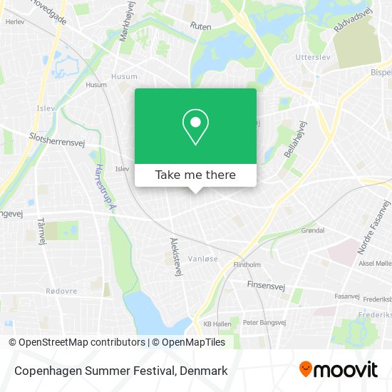 Copenhagen Summer Festival map