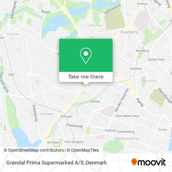Grøndal Prima Supermarked A/S map
