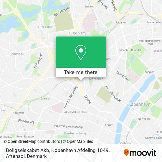 Boligselskabet Akb, København Afdeling 1049, Aftensol map