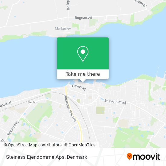 Steiness Ejendomme Aps map