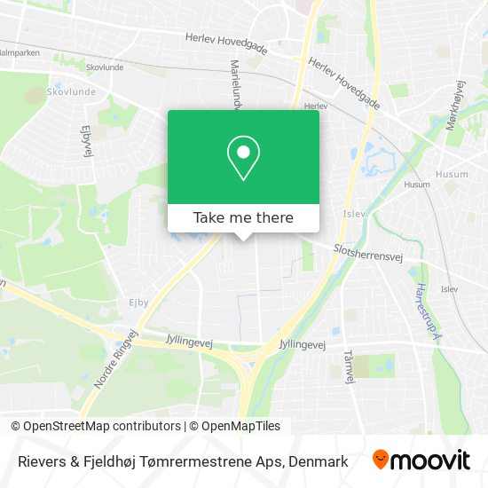 Rievers & Fjeldhøj Tømrermestrene Aps map