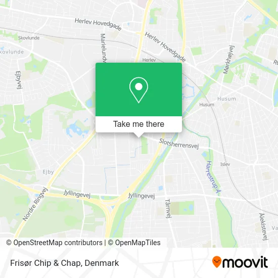 Frisør Chip & Chap map