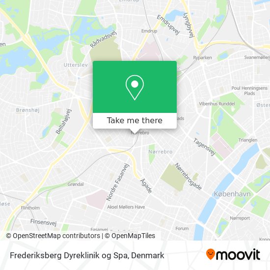 Frederiksberg Dyreklinik og Spa map