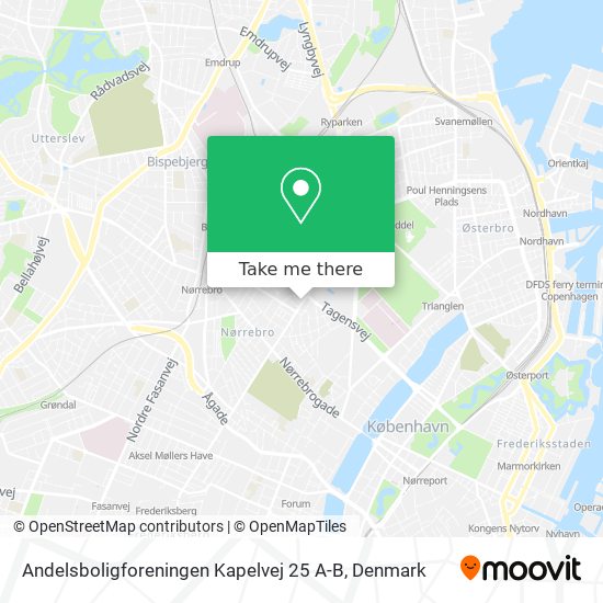 Andelsboligforeningen Kapelvej 25 A-B map