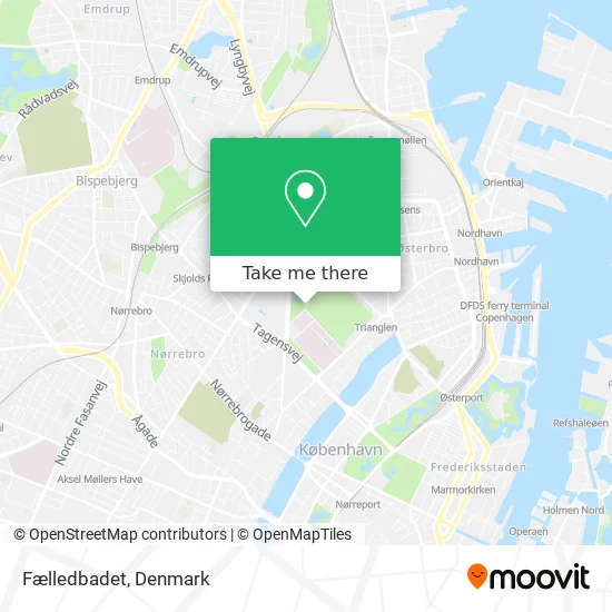 Fælledbadet map