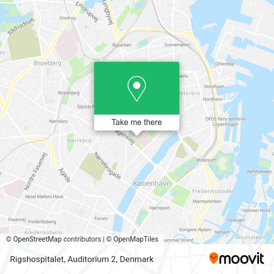Rigshospitalet, Auditorium 2 map