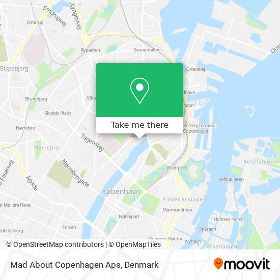 Mad About Copenhagen Aps map