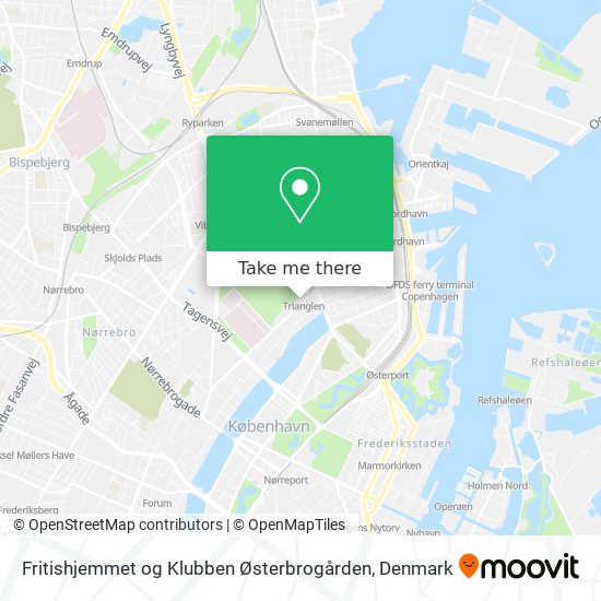 Fritishjemmet og Klubben Østerbrogården map