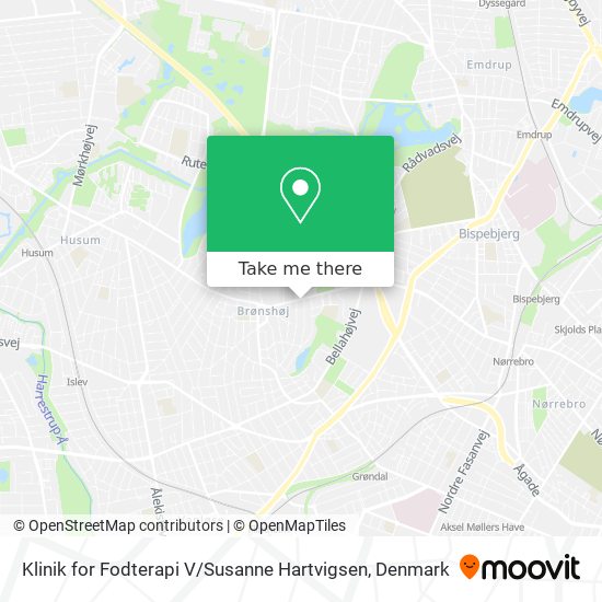 Klinik for Fodterapi V / Susanne Hartvigsen map