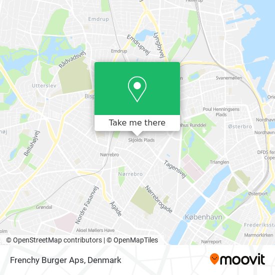 Frenchy Burger Aps map