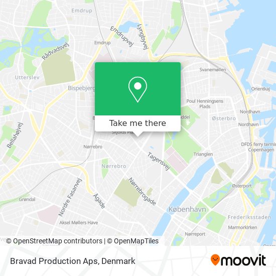 Bravad Production Aps map