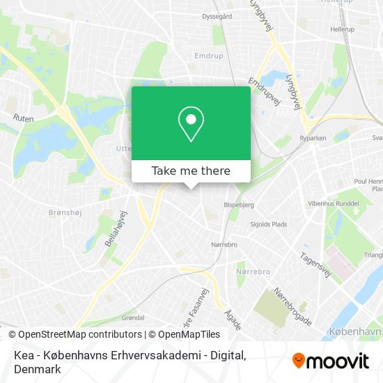 Kea - Københavns Erhvervsakademi - Digital map