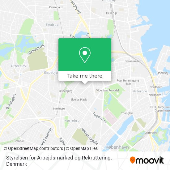 Styrelsen for Arbejdsmarked og Rekruttering map