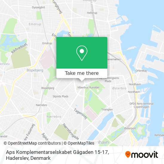 Aps Komplementarselskabet Gågaden 15-17, Haderslev map