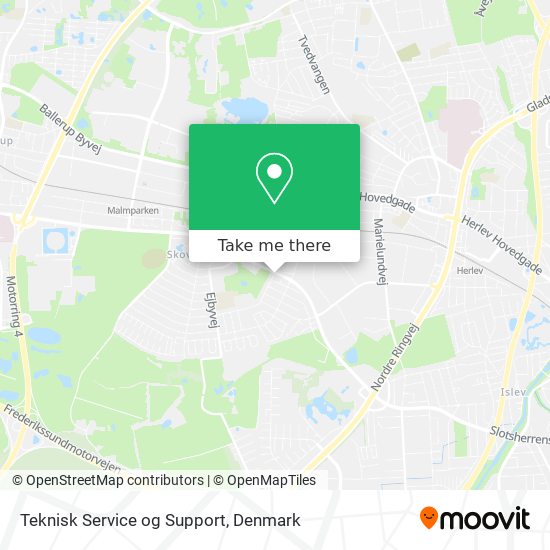 Teknisk Service og Support map