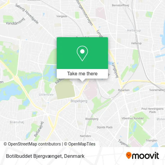 Botilbuddet Bjergvænget map