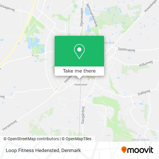 Loop Fitness Hedensted map