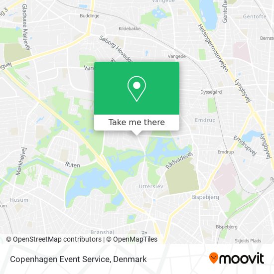 Copenhagen Event Service map