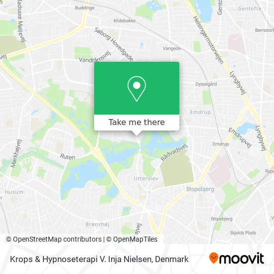 Krops & Hypnoseterapi V. Inja Nielsen map