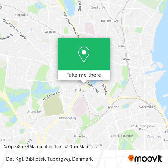 Det Kgl. Bibliotek Tuborgvej map