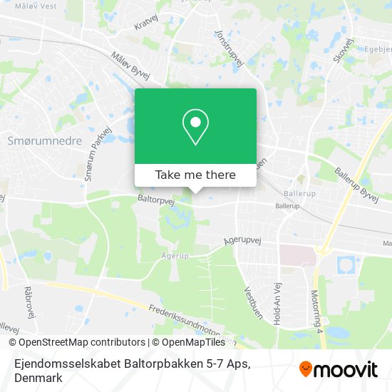 Ejendomsselskabet Baltorpbakken 5-7 Aps map