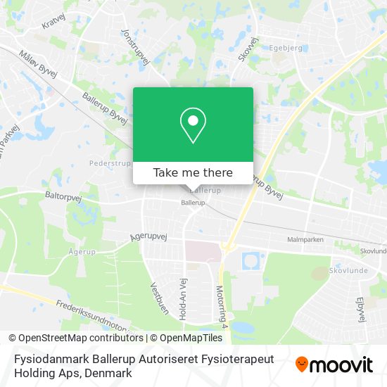 Fysiodanmark Ballerup Autoriseret Fysioterapeut Holding Aps map