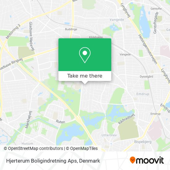 Hjerterum Boligindretning Aps map