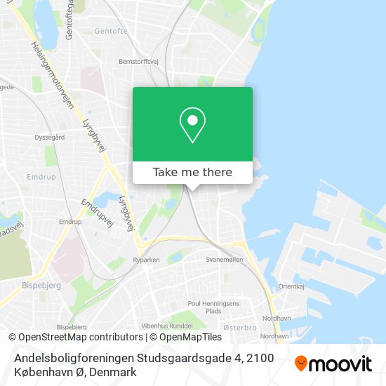 Andelsboligforeningen Studsgaardsgade 4, 2100 København Ø map