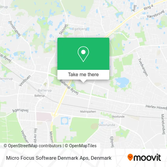 Micro Focus Software Denmark Aps map