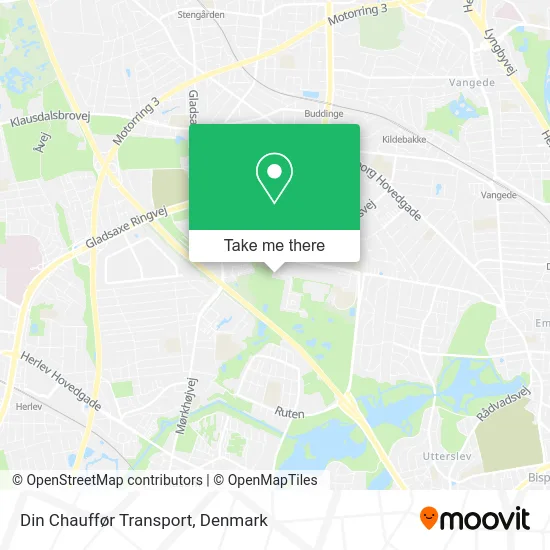 Din Chauffør Transport map