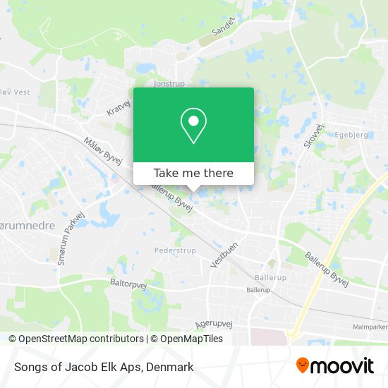 Songs of Jacob Elk Aps map