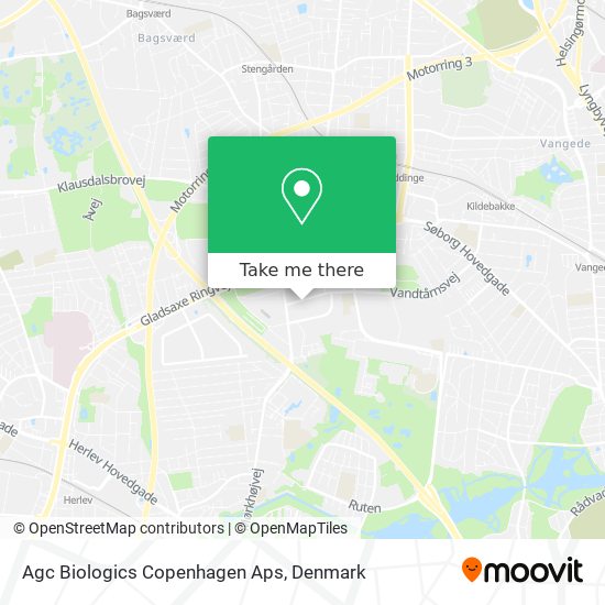 Agc Biologics Copenhagen Aps map