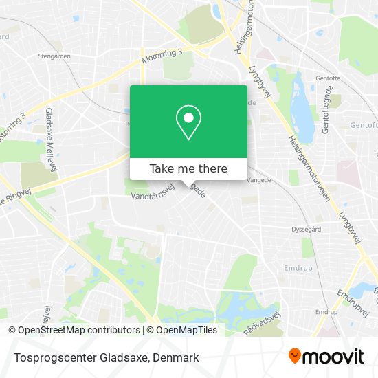 Tosprogscenter Gladsaxe map