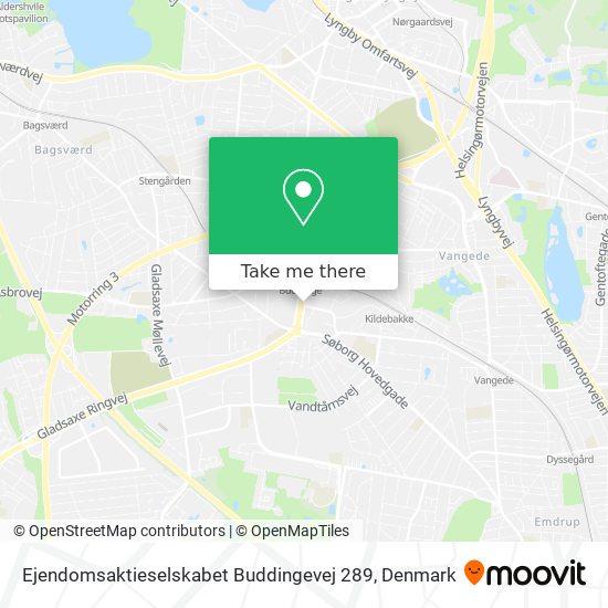 Ejendomsaktieselskabet Buddingevej 289 map