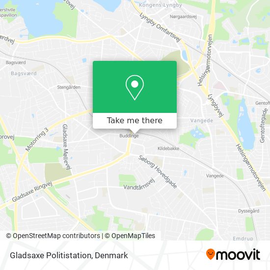 Gladsaxe Politistation map