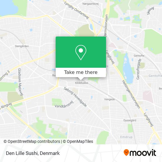 Den Lille Sushi map