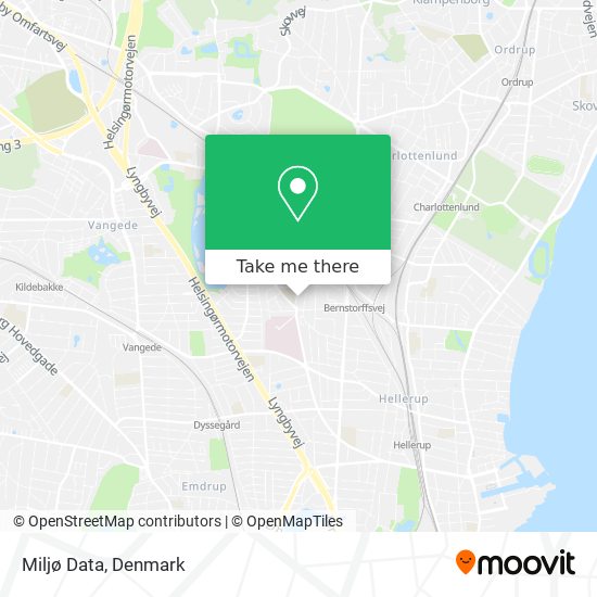 Miljø Data map