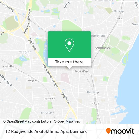 T2 Rådgivende Arkitektfirma Aps map