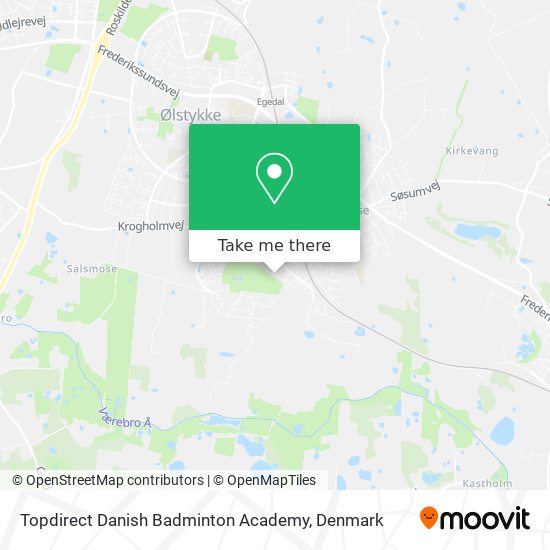 Topdirect Danish Badminton Academy map