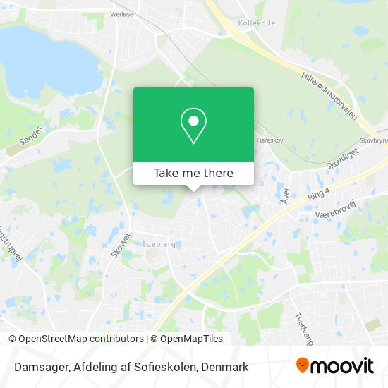 Damsager, Afdeling af Sofieskolen map