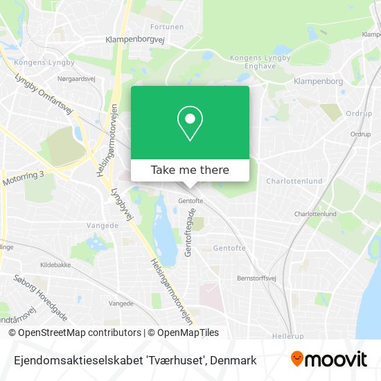 Ejendomsaktieselskabet 'Tværhuset' map