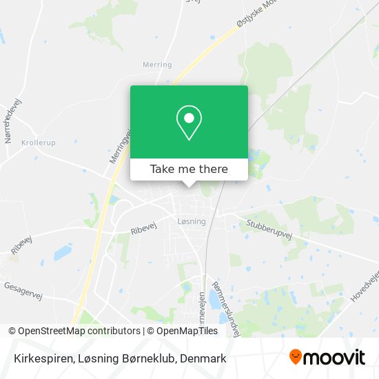 Kirkespiren, Løsning Børneklub map