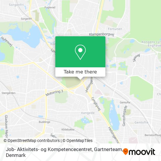 Job- Aktivitets- og Kompetencecentret, Gartnerteam map