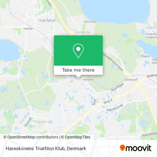 Hareskovens Triathlon Klub map