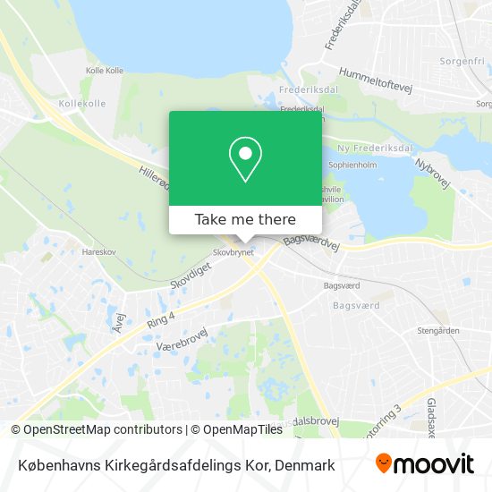 Københavns Kirkegårdsafdelings Kor map