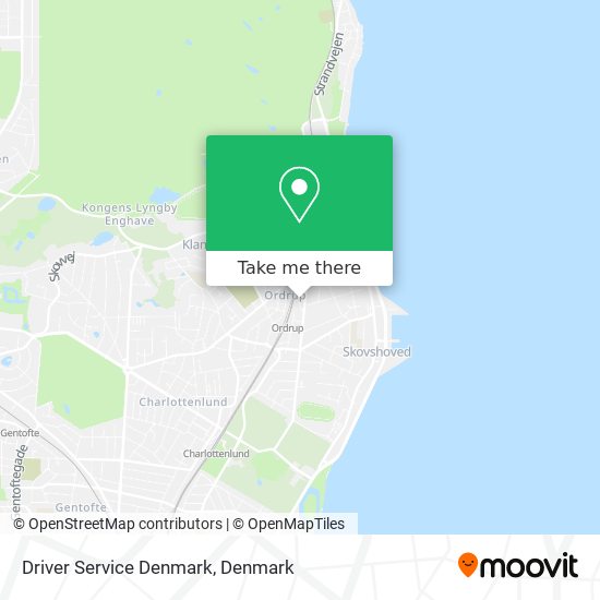 Driver Service Denmark map