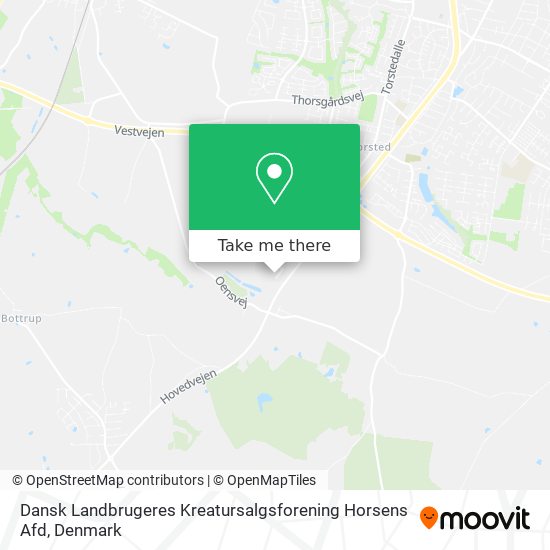 Dansk Landbrugeres Kreatursalgsforening Horsens Afd map