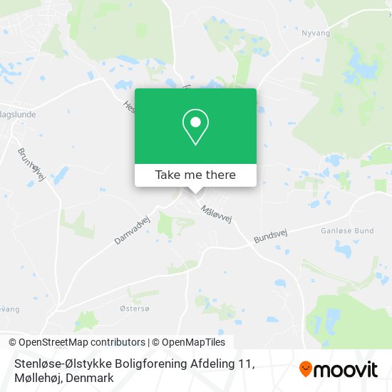 Stenløse-Ølstykke Boligforening Afdeling 11, Møllehøj map